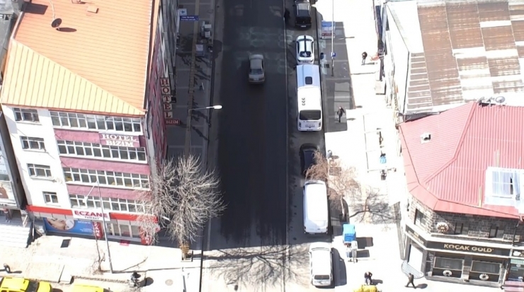 Kars’ta Polis Drone İle Korona Virüs Uygulaması Yaptı