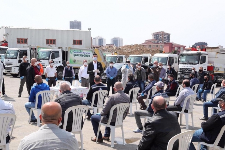 Başkan Gökhan Yüksel’den Salgınla Mücadelede Özveri İle Çalışan Ekiplere Moral Ziyareti