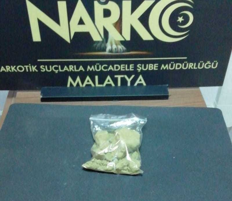 Malatya’da Uyuşturucudan 1 Tutuklama
