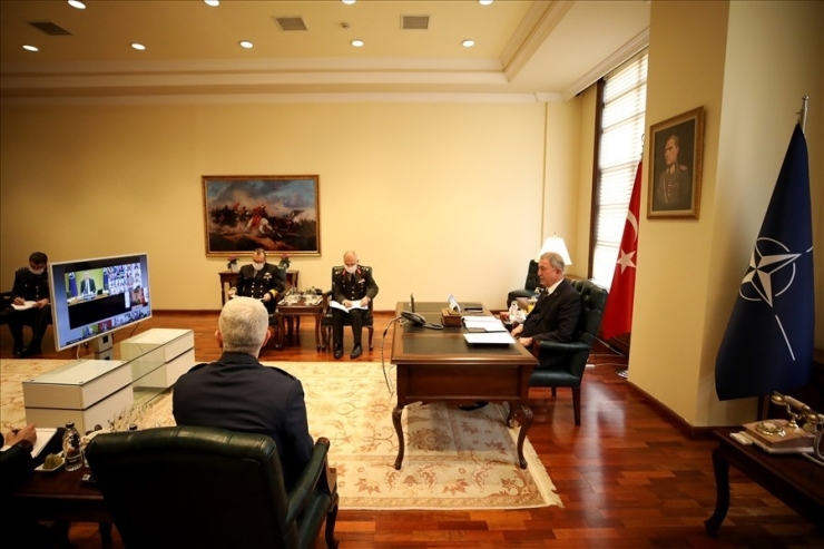 Bakan Akar, Video Konferansla Nato Savunma Bakanları Toplantısı’na Katıldı