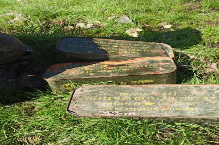 Hakurk’ta Bölücü Terör Örgütüne Ait Mühimmat Ve Malzeme Ele Geçildi