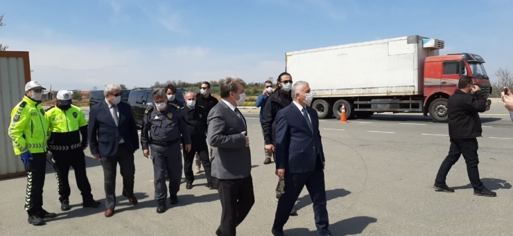 Tekirdağ Valisi Yıldırım, Malkara Sınır Kontrol Noktasını İnceledi