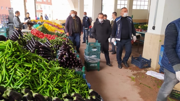 Yozgat’ta Pazar Yerlerinde Korona Virüs Tedbirlerir