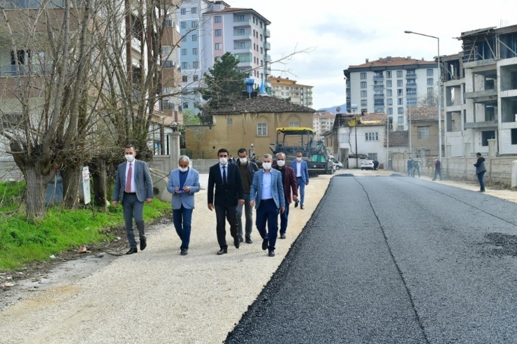 Çınar Asfalt Çalışmasını Yerinde İnceledi