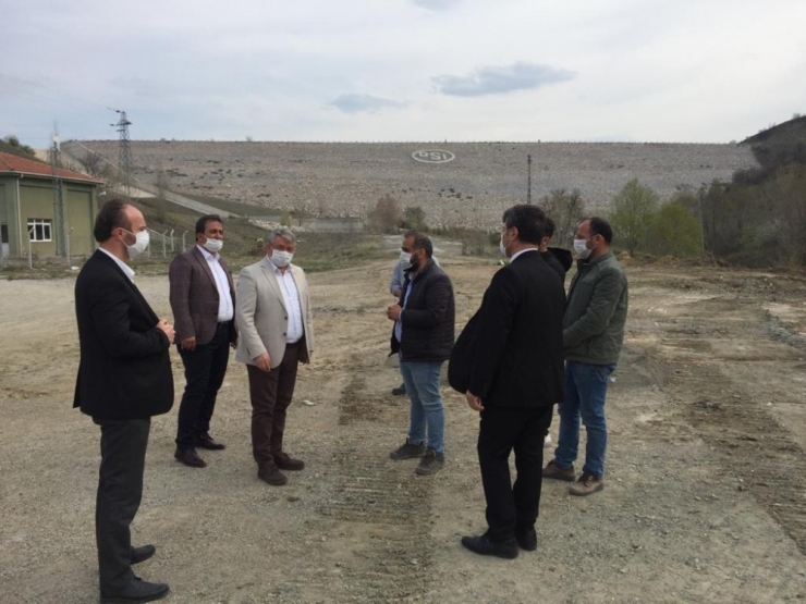 Hatap Barajında İncelemelerde Bulunan Belediye Başkanı Aşgın;