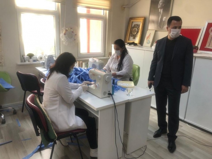 Ezine Sodam’da Maske Üretimi Başladı
