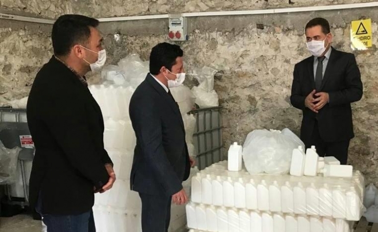 İlçe Sağlık Müdürü Cebeci: “Dezenfektan Ve Maske Üretimimiz Hız Kesmeden Devam Ediyor’