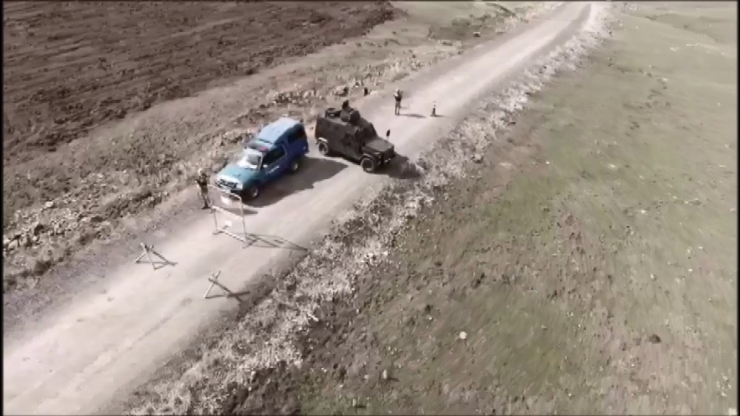 Erzurum’da Karantinaya Alınan Mahalleler Havadan Görüntülendi