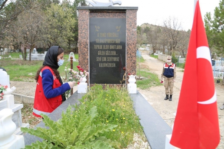 Tunceli’de Polis Ve Mehmetçik’ten Şehitlere Vefa