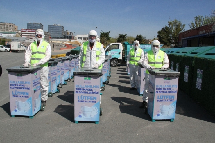 Bahçelievler’de Maske Ve Eldivenler İçin “Temassız Tıbbi Atik Kutusu” Dönemi