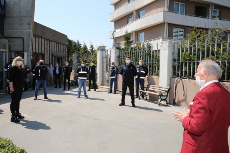 Başkan Aydıner’den Zabıtaya Moral Ziyareti