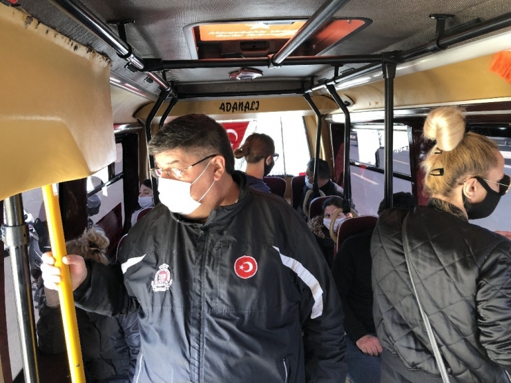 Tıka Basa Dolan Minibüse Ceza Yağdı