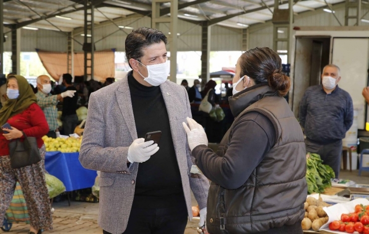 Başkan Genç Pazaryerinde İncelemelerde Bulundu, Yeni Uygulamaları Anlattı