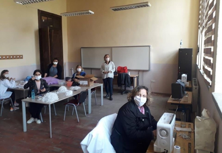 Erdek’te Maske Üretimi Başladı