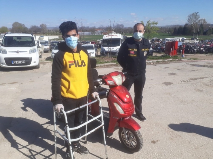 Yabancı Uyruklu Engelli Çalınan Bisikletine Kavuştu