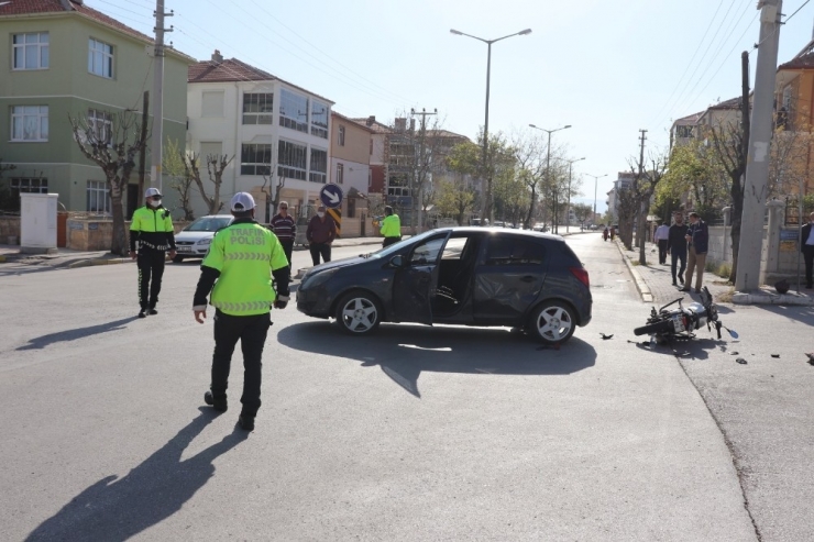 Karaman’da Trafik Kazası 1 Yaralı