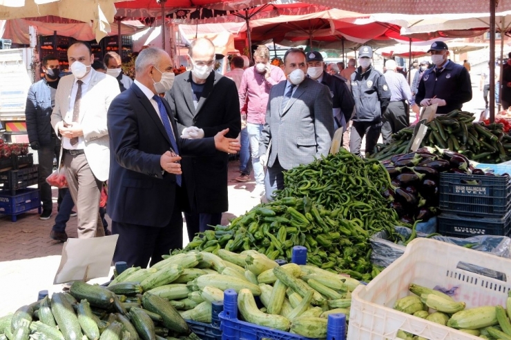 Yahyalı İlçe Pazarında Sıkı Denetim