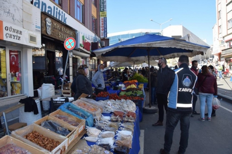 Süleymanpaşa Belediyesinden Pazar Girişlerine El Dezenfekte Ünitesi