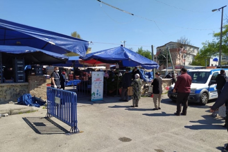 Semt Pazarlarında Korona Virüs Denetimi