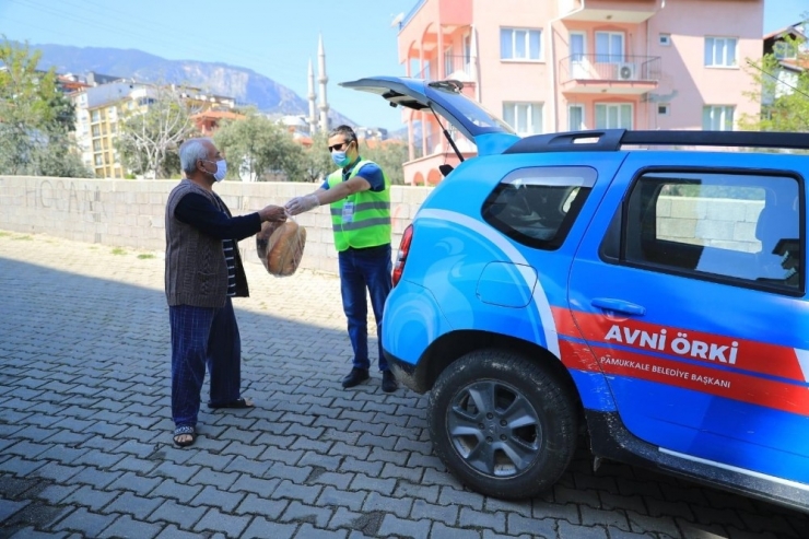 Pamukkale Belediyesi Dezenfekte Çalışmalarına Devam Ediyor