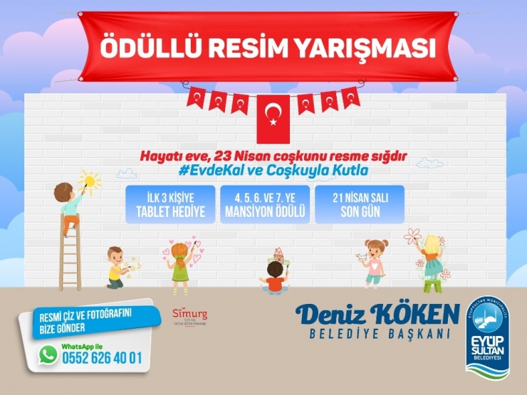 Eyüpsultanlı Çocuklar İçin 23 Nisan’da Resim Yarışması