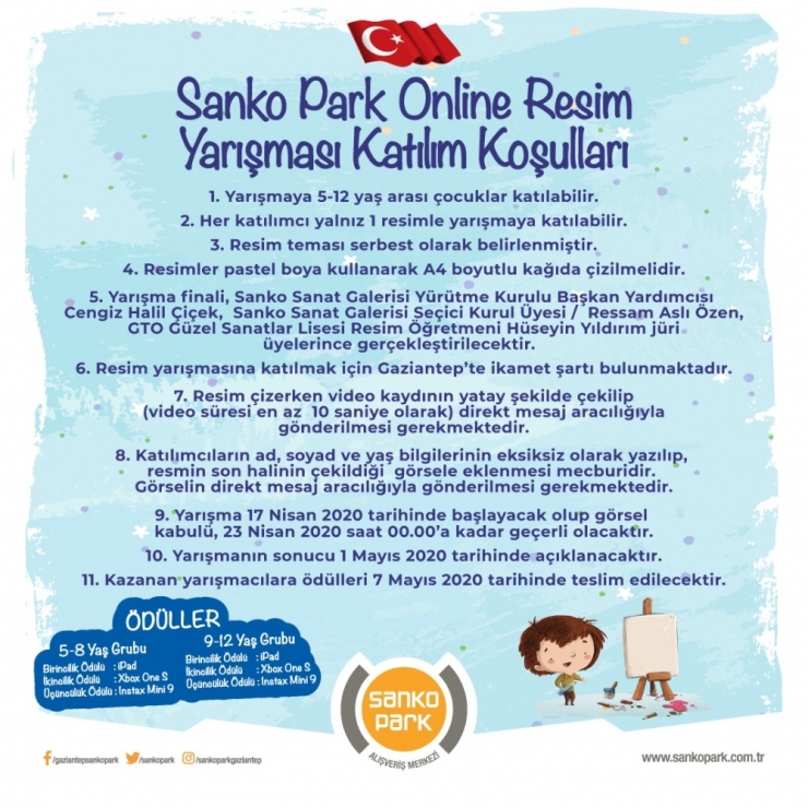 23 Nisan’da Online Resim Yarışması Düzenliyor