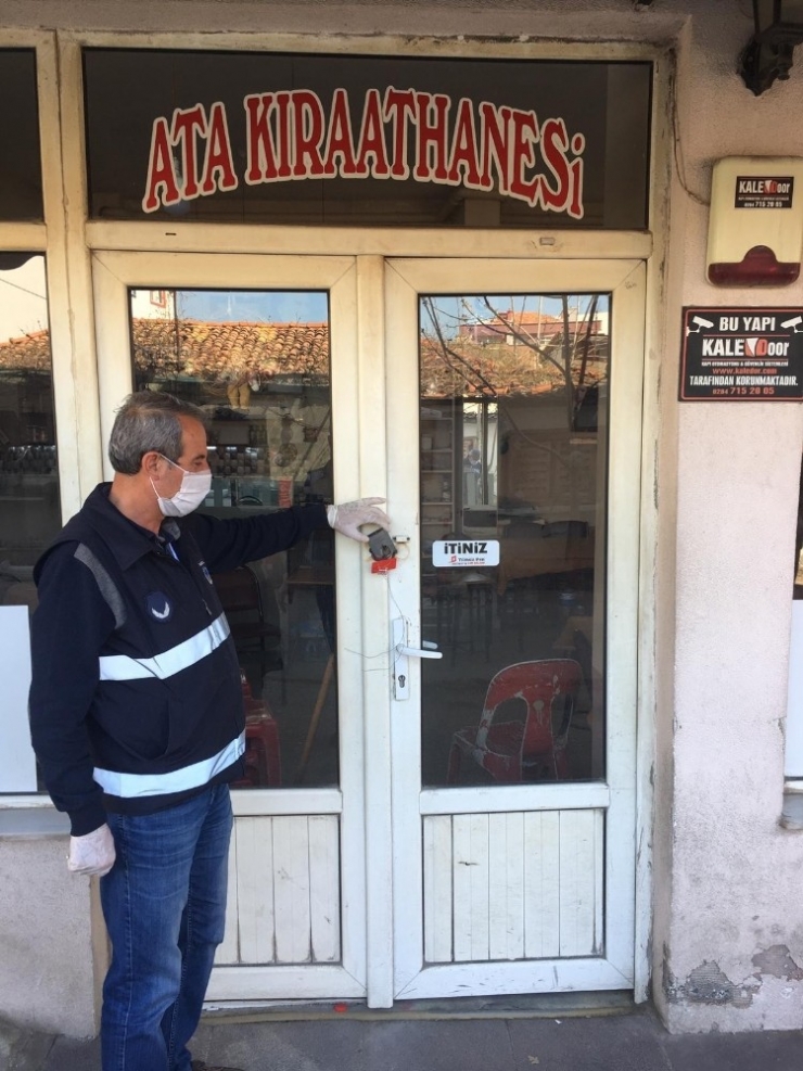 Keşan’da Yasaklara Uymayan Bir Kıraathane Mühürlendi
