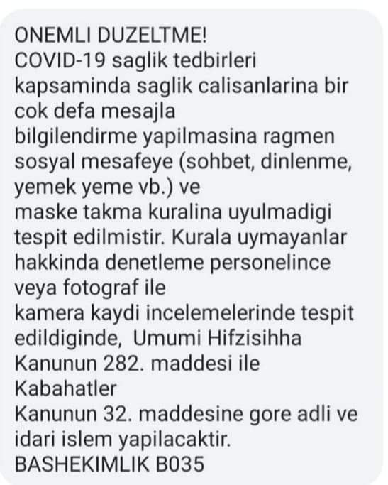 Başkan Yünkül’den Sağlık Çalışanlarına Destek