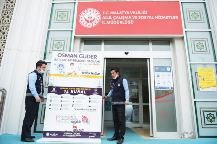 Battalgazi’de Dezenfektan Ünitesi Kurulu