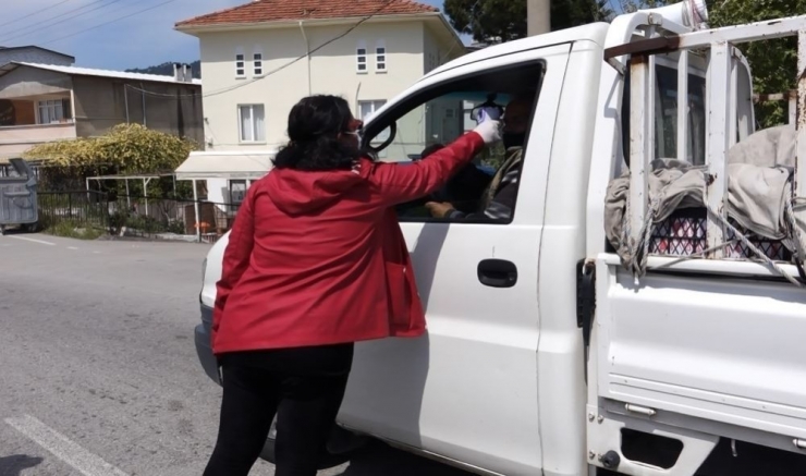 Çanakkale Kontrol Noktalarında Korona Virüs Denetimi