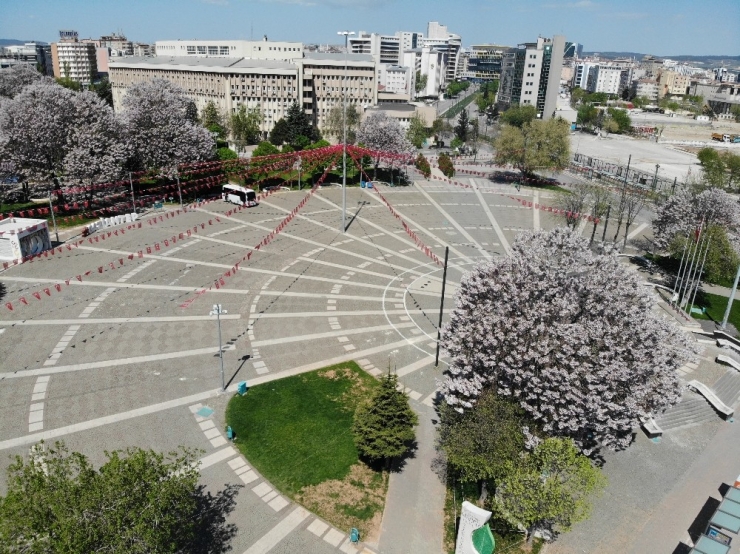 Gaziantep’te Yoğun Caddeler Ve Mesire Alanları Boş Kaldı