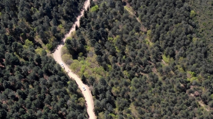 Ormanlık Alandaki Şüpheli Şahsa Droneli Operasyon