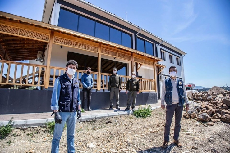 Aliağa’da Orman Yangınlarıyla Mücadele İçin Yapılan Ekip Binasında Son Rötuşlar