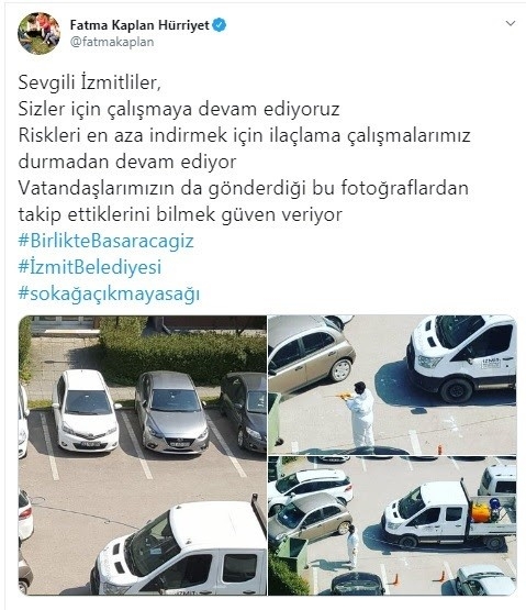 Korona Virüsle Mücadele Eden Ekiplere Teşekkürlerini Sosyal Medyadan İlettiler