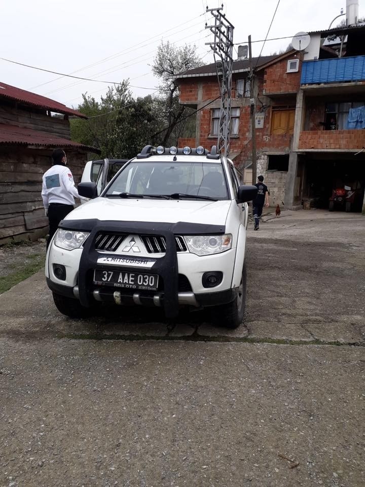 Cide’de Köydes Ekiplerinden Sağlık Ekiplerine Destek