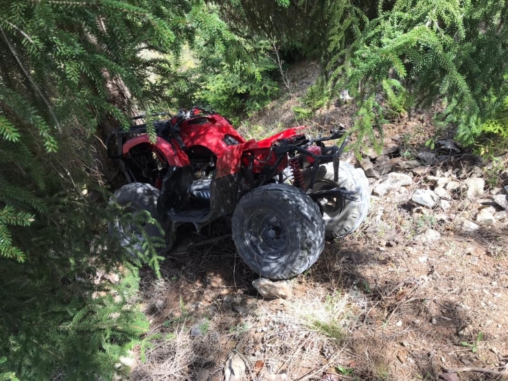 Atv İle Gezmek İsteyen Yaşlı Adam Kaza Yaptı