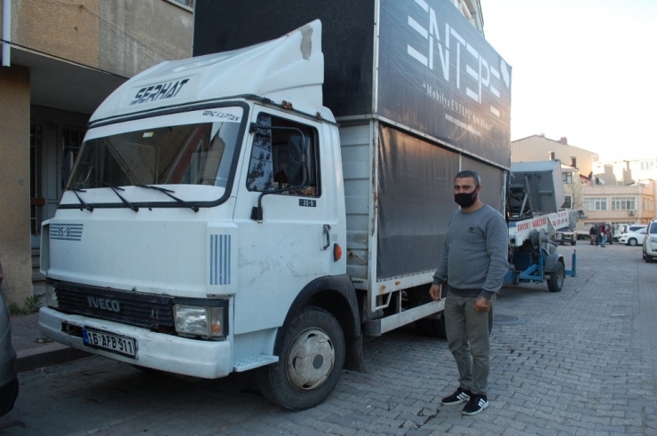 Usta Şoför İki Kez Freni Patlayan Kamyonla Faciayı Atlattı