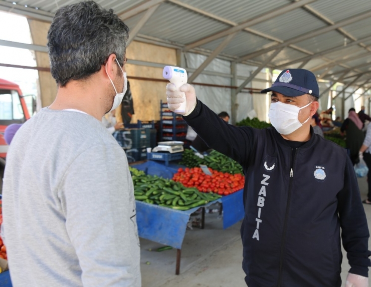 Toroslar Belediyesinden Semt Pazarlarında Korona Virüs Önlemi