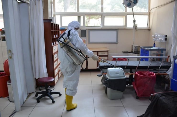 Atatürk Devlet Hastanesi Dezenfekte Edildi