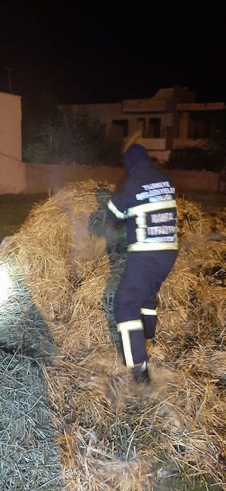 Saman Yangını Korkuttu