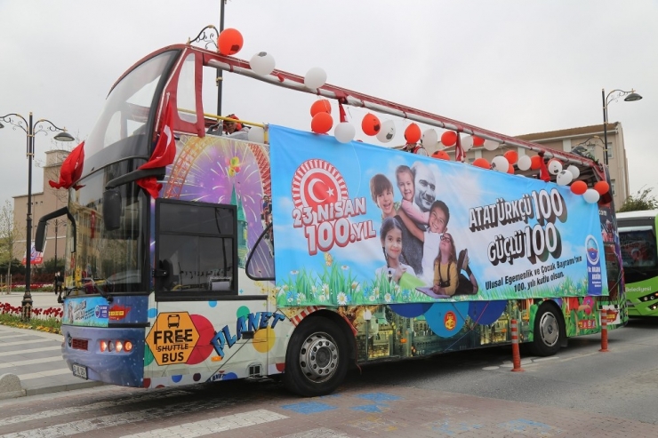 23 Nisan Coşkusu 100’üncü Yıl Otobüsü İle Sokaklara Yayılıyor
