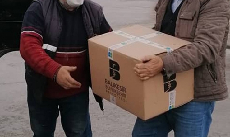 Erdek’te Esnafa Gıda Yardımı