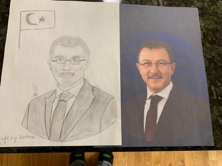 Minik Leanne’den Başkan Deniz Köken’e Sürpriz