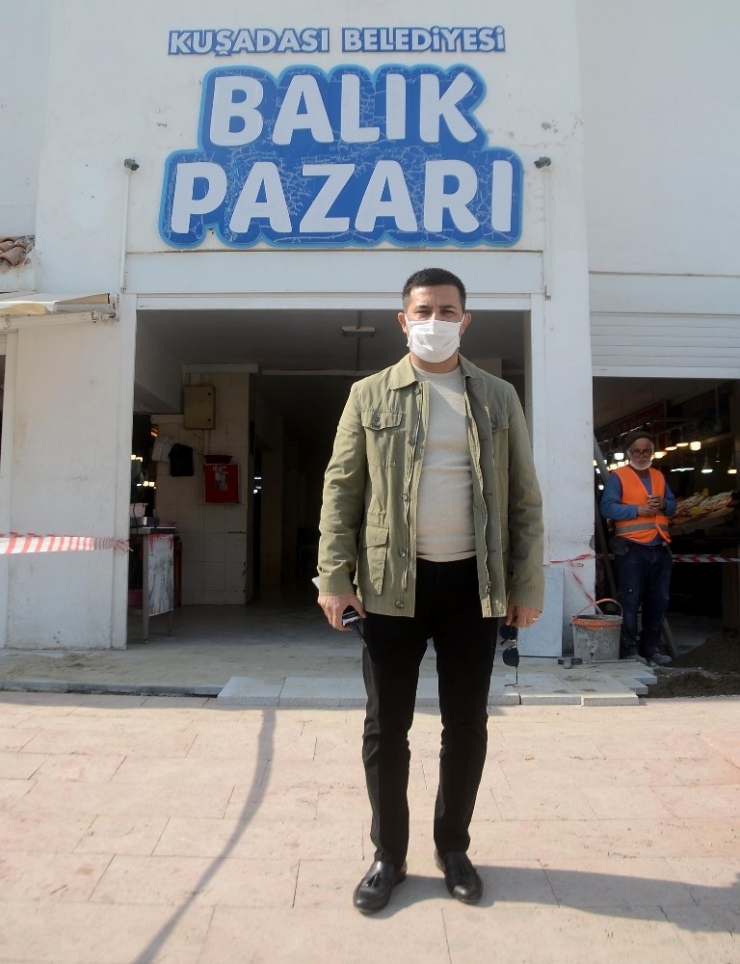 Kuşadası Balıkçılar Meydanı’na Yeni Düzenleme Yapılıyor