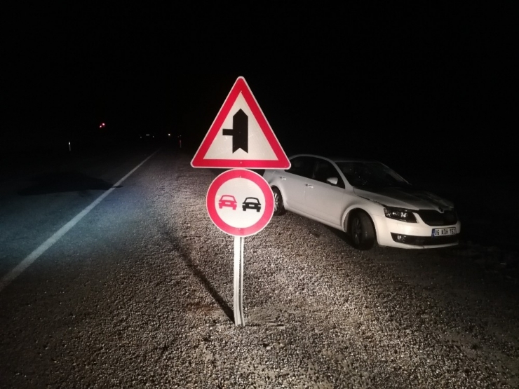 Otomobilin Çarptığı Çoban Yaralandı