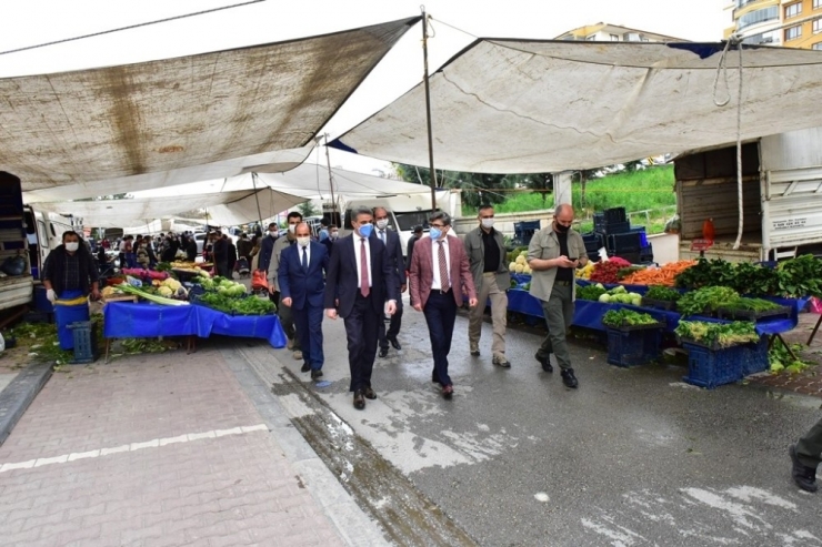 Pazar Yerinde Korona Virüs Denetimi