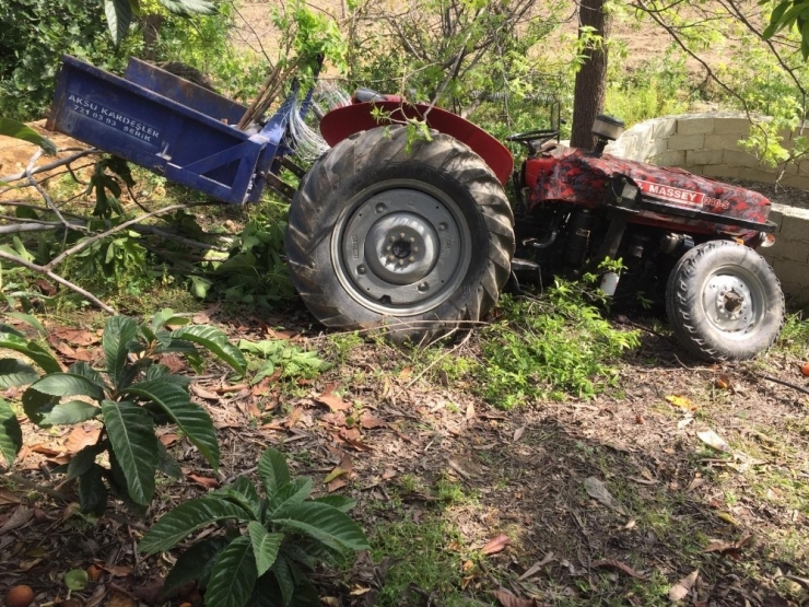 Traktörden Düşen Sürücü Yaralandı