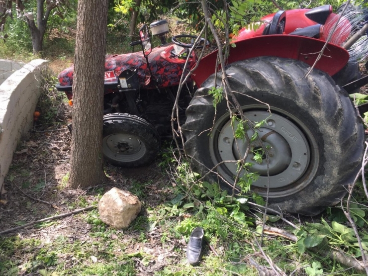 Traktörden Düşen Sürücü Yaralandı