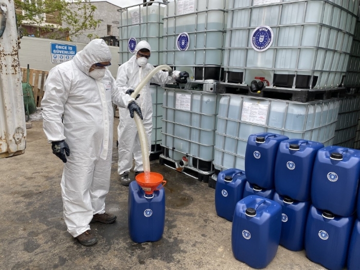 Büyükşehir’den İlçelere Dezenfektan Desteği