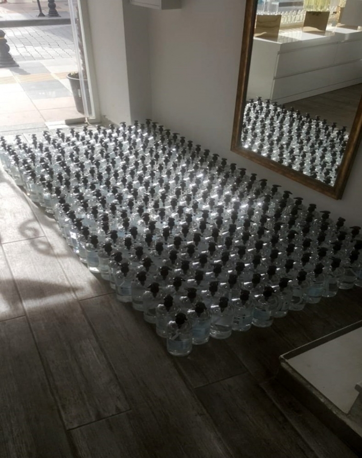 Çanakkale’de 500 Litre Sahte Dezenfektan Ele Geçirildi